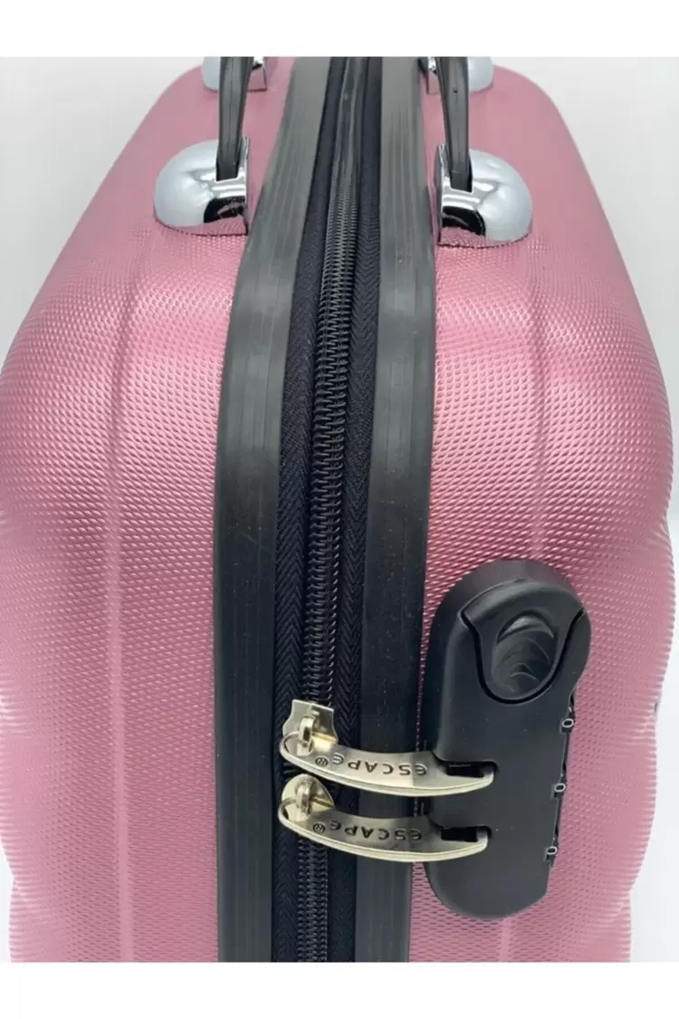 ESCAPE Abs Gül Pembe Makyaj-el Valizi-seyahat Çanta Şifreli Kırılmaz ESCAPE MAKYAJ GÜL KURUSU