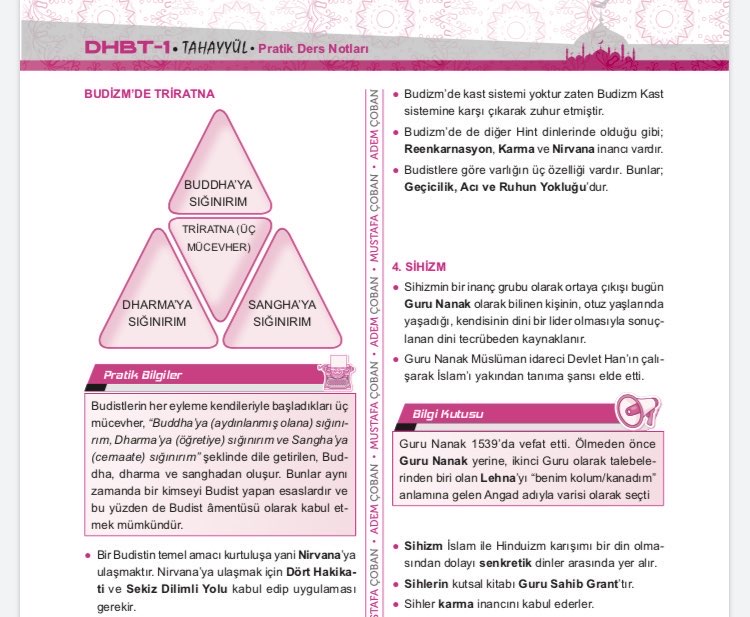 TAHAYYÜL DHBT PRATİK DERS NOTLARI 