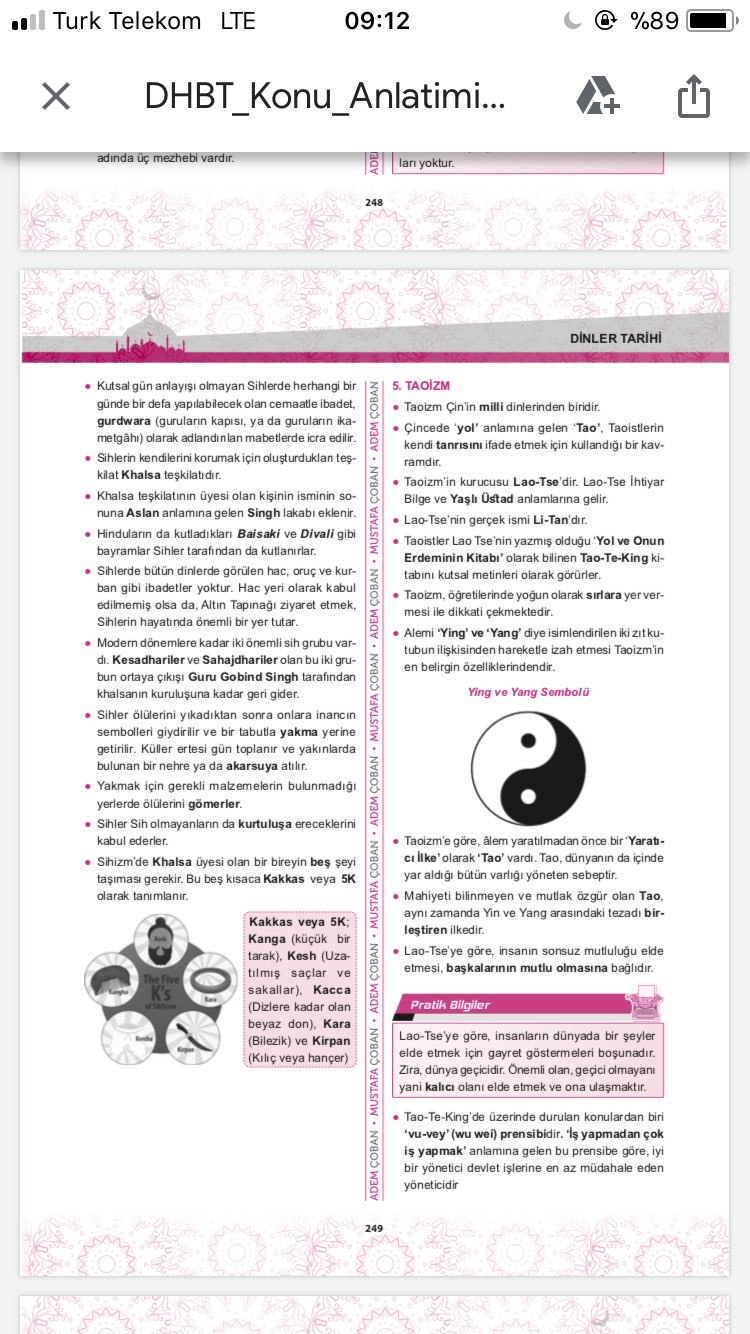 TAHAYYÜL DHBT PRATİK DERS NOTLARI 