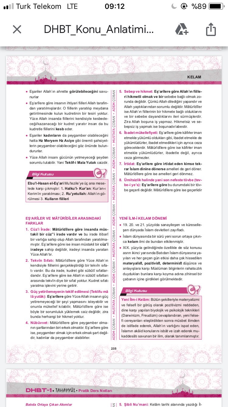 TAHAYYÜL DHBT PRATİK DERS NOTLARI 