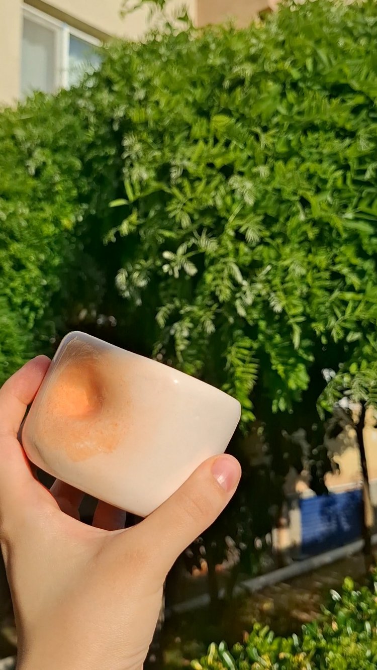 pembe turuncu aura bardak