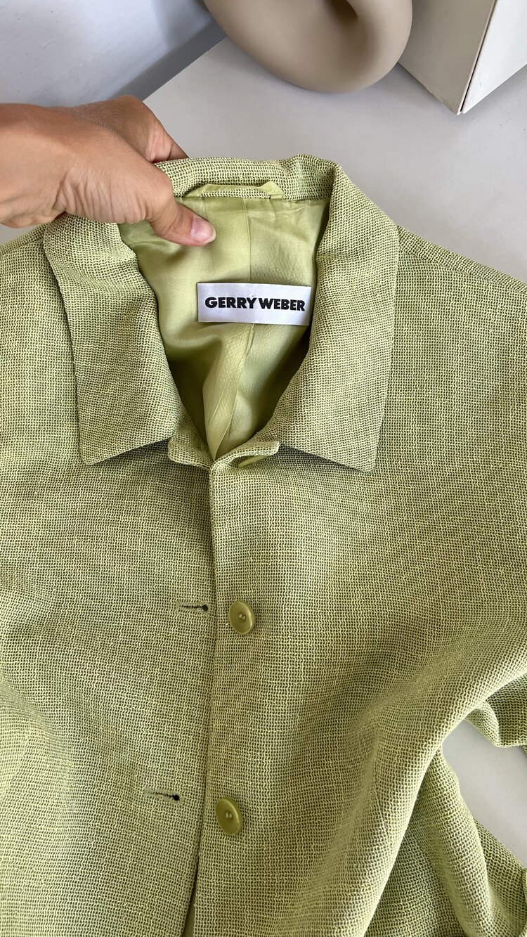 Gerry Weber Alman Tasarımcı İmzalı Özel Dokuma Premium Blazer