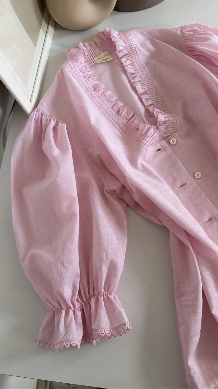 Angelica Moden Cotton Blend Premium Bavyera Bluz