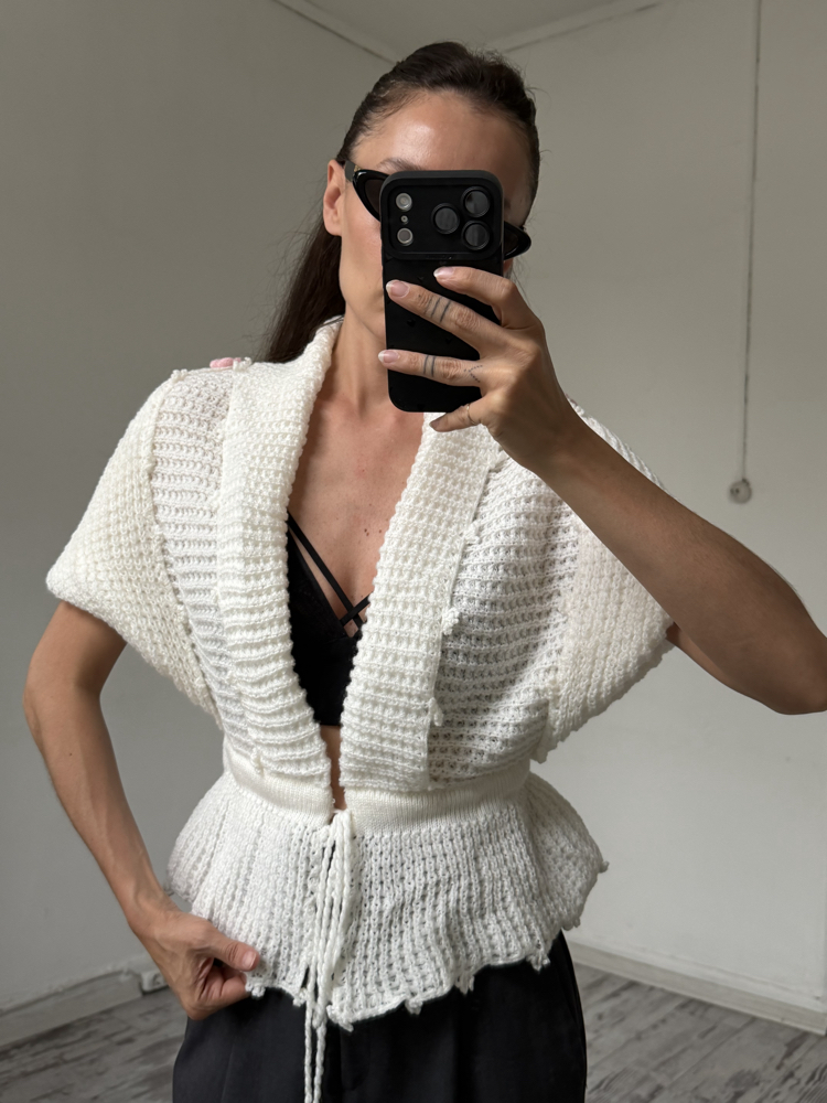 Custom Made Örgü Nadir Parça Yelek