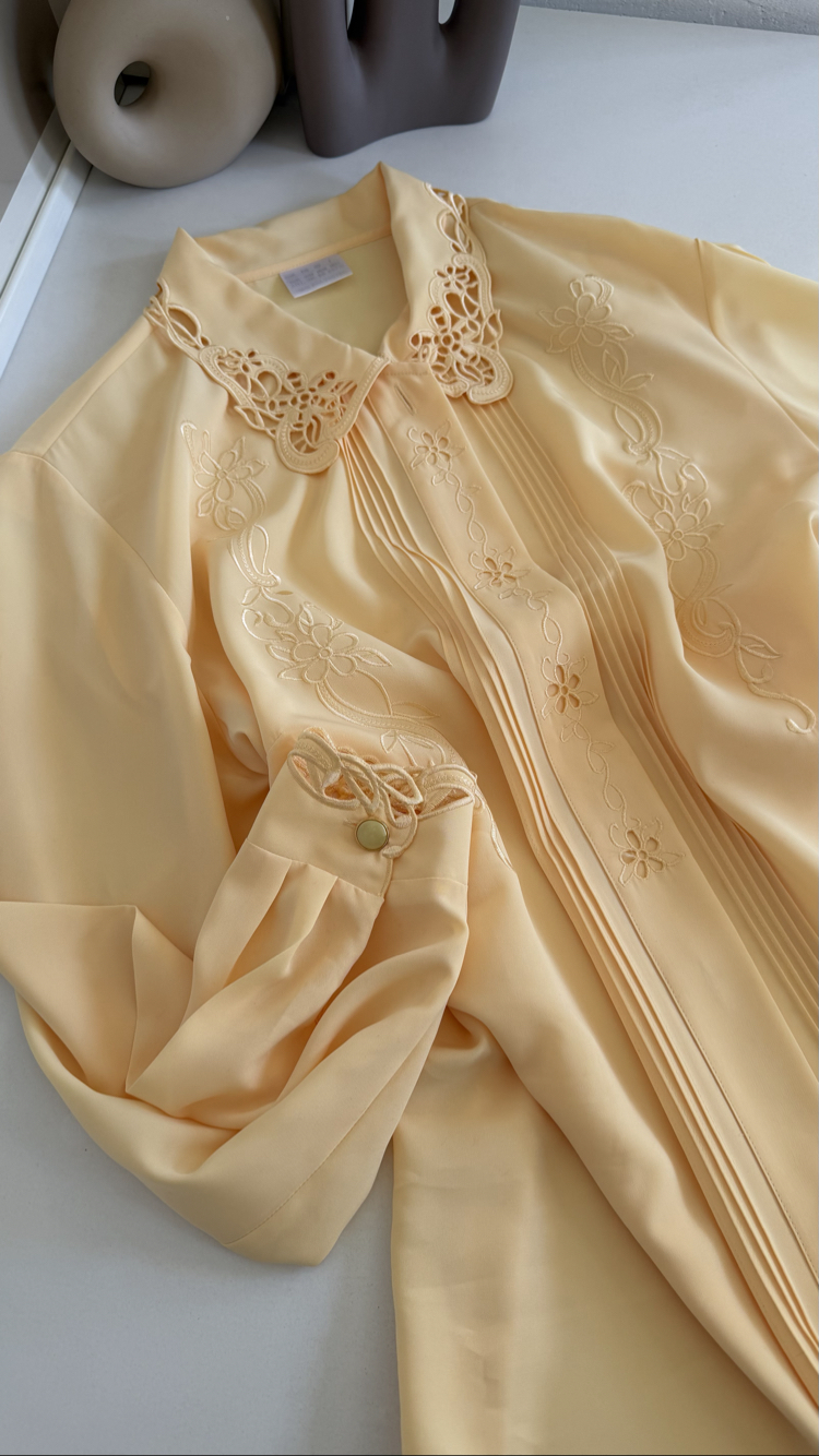 Alman Silky Touch Delikişi Detaylı Kimono Gömlek