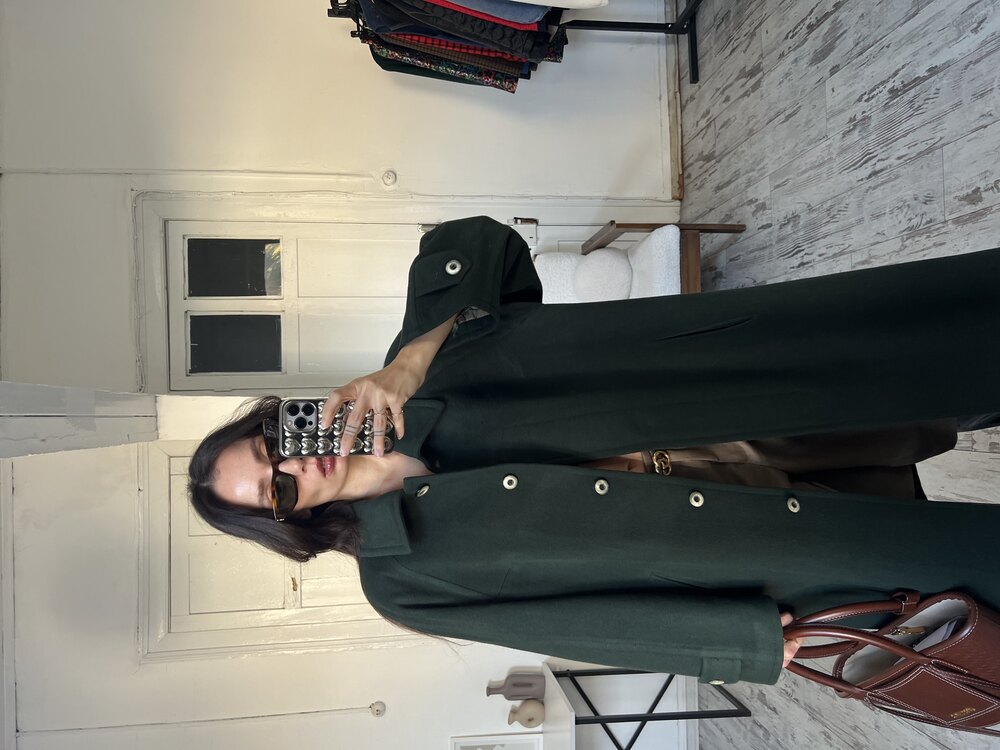 Wool and Cashmere %70 Yün %10 Kaşmir İçerikli Kaşe Kaban