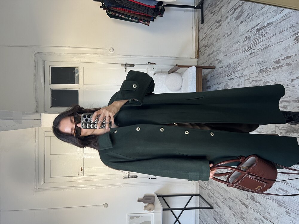 Wool and Cashmere %70 Yün %10 Kaşmir İçerikli Kaşe Kaban