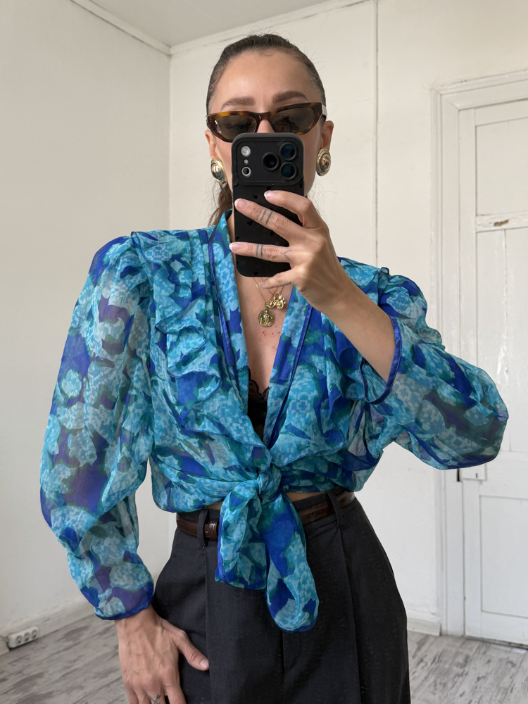 Höpfner Frill Detaylı Premium Kimono Gömlek