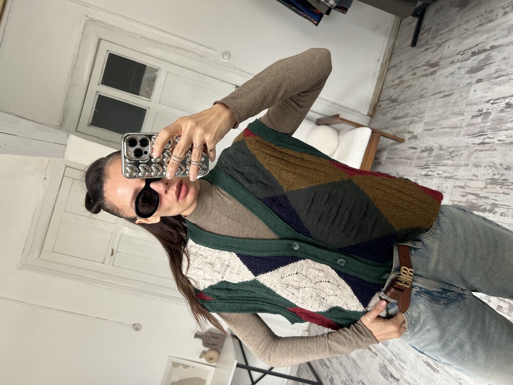 Carlo Colucci Wool and Alpaca Blend Unisex Premium Yelek