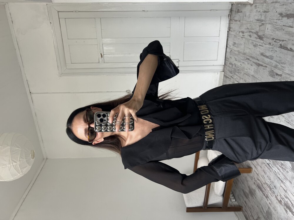 İngiliz Viscose Frill Detaylı Premium Bluz