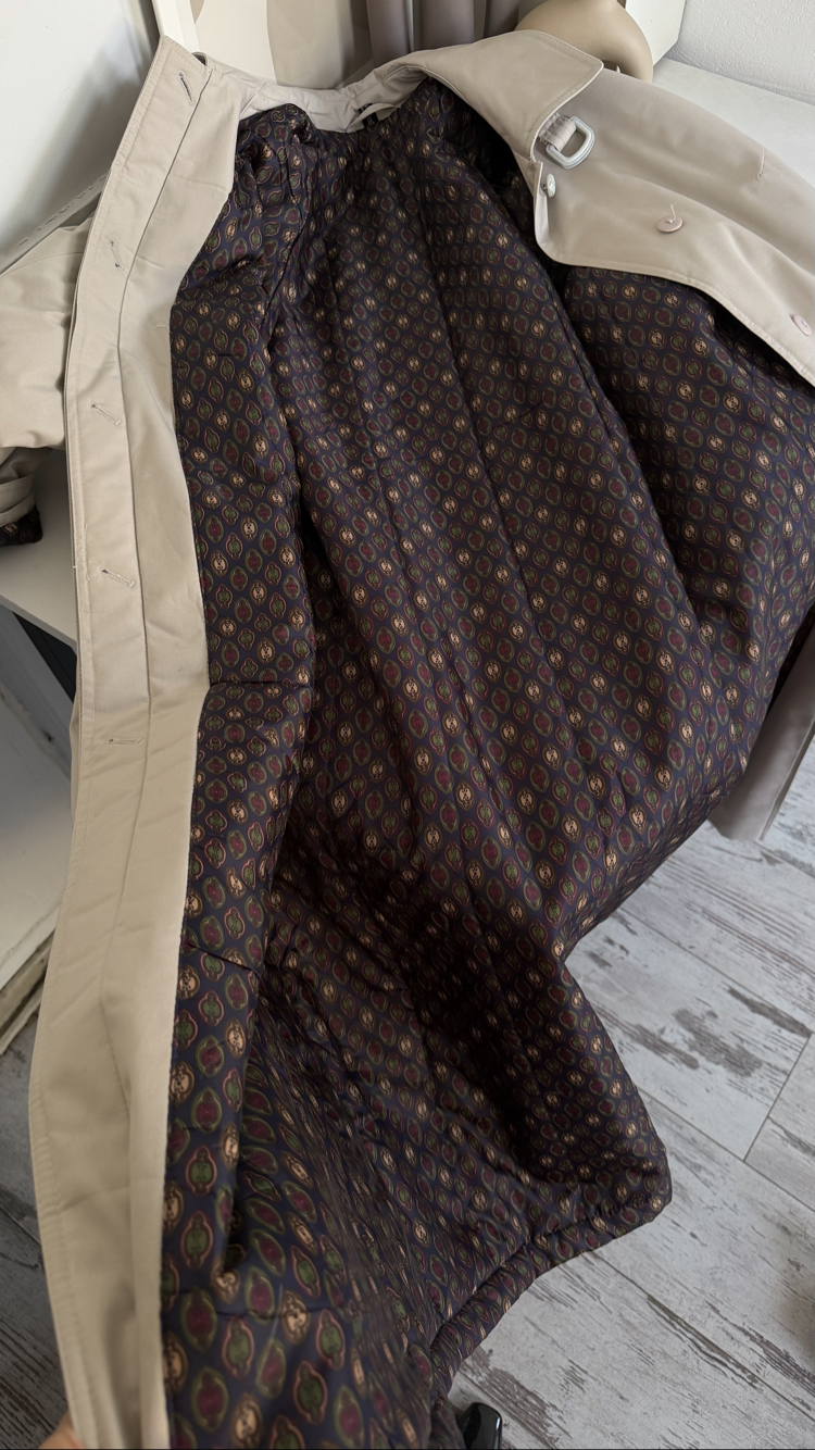 Alman Üretim İçi Dolgulu 3 Mevsim Maxi Trenchcoat