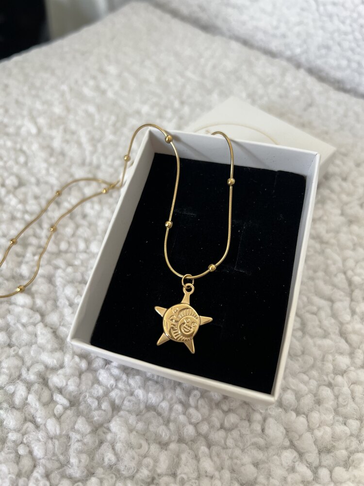 Mystic Sun&Moon Goddess Premium Quality Çelik Kolye