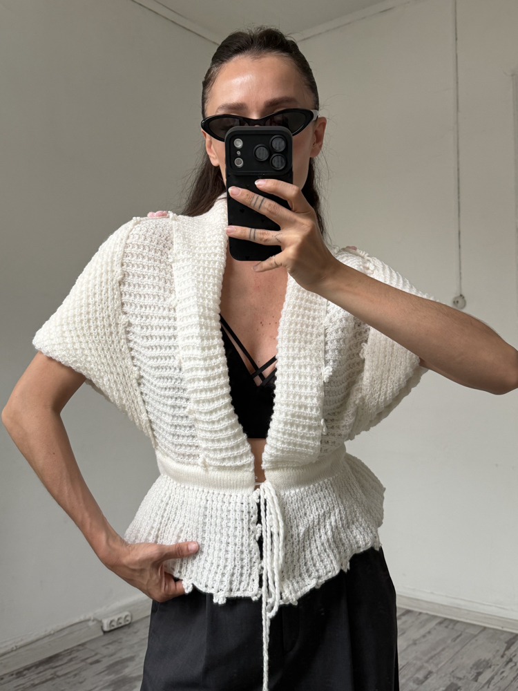 Custom Made Örgü Nadir Parça Yelek