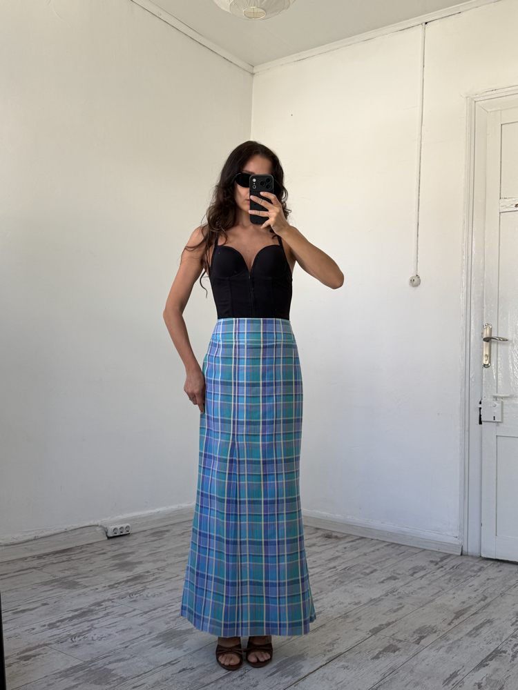 Irina Exclusive Seri Maxi Viscose Cotton Dokuma Maxi Etek