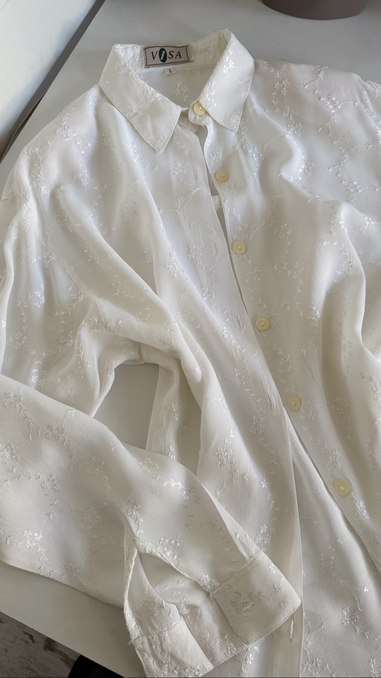 Visa İtalyan %100 Viscose Micro İşleme Premium Doku Gömlek