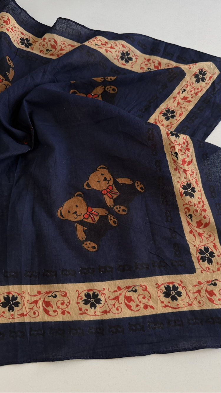 Teddy Bear 90s Alman %100 Cotton Fular