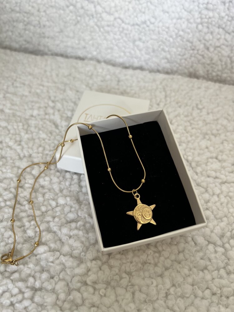 Mystic Sun&Moon Goddess Premium Quality Çelik Kolye