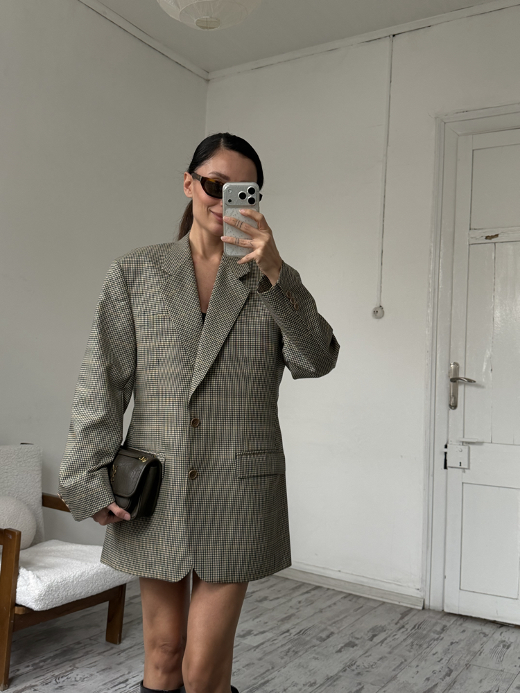 Paco Rabbane Paris %100 Yün Dokuma Exclusive Unisex Blazer
