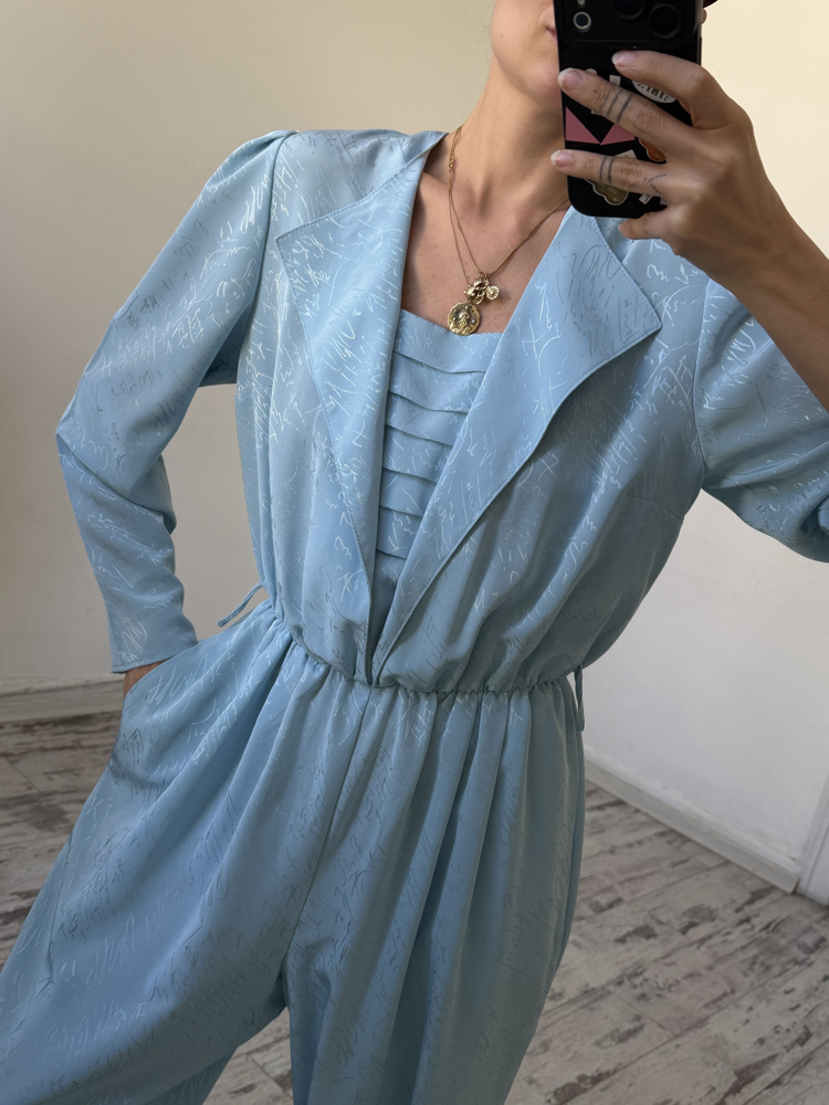 Alman Üretim Jakarlı Exclusive Seri 80s Tulum