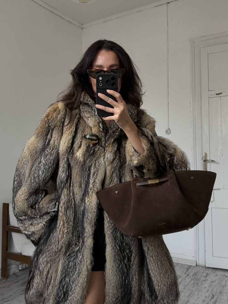 Stroll %100 Orjinal Gerçek Kürk (Tavşan) Exclusive Kaban