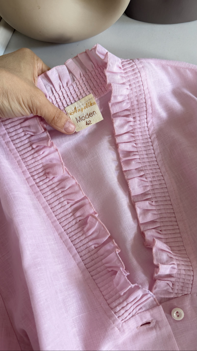 Angelica Moden Cotton Blend Premium Bavyera Bluz