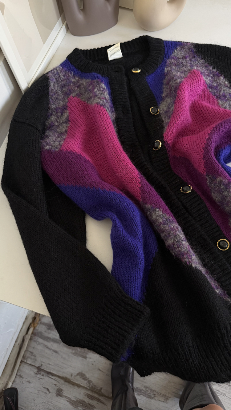 Alman Üretim Mohair Blend Maxi Premium Hırka