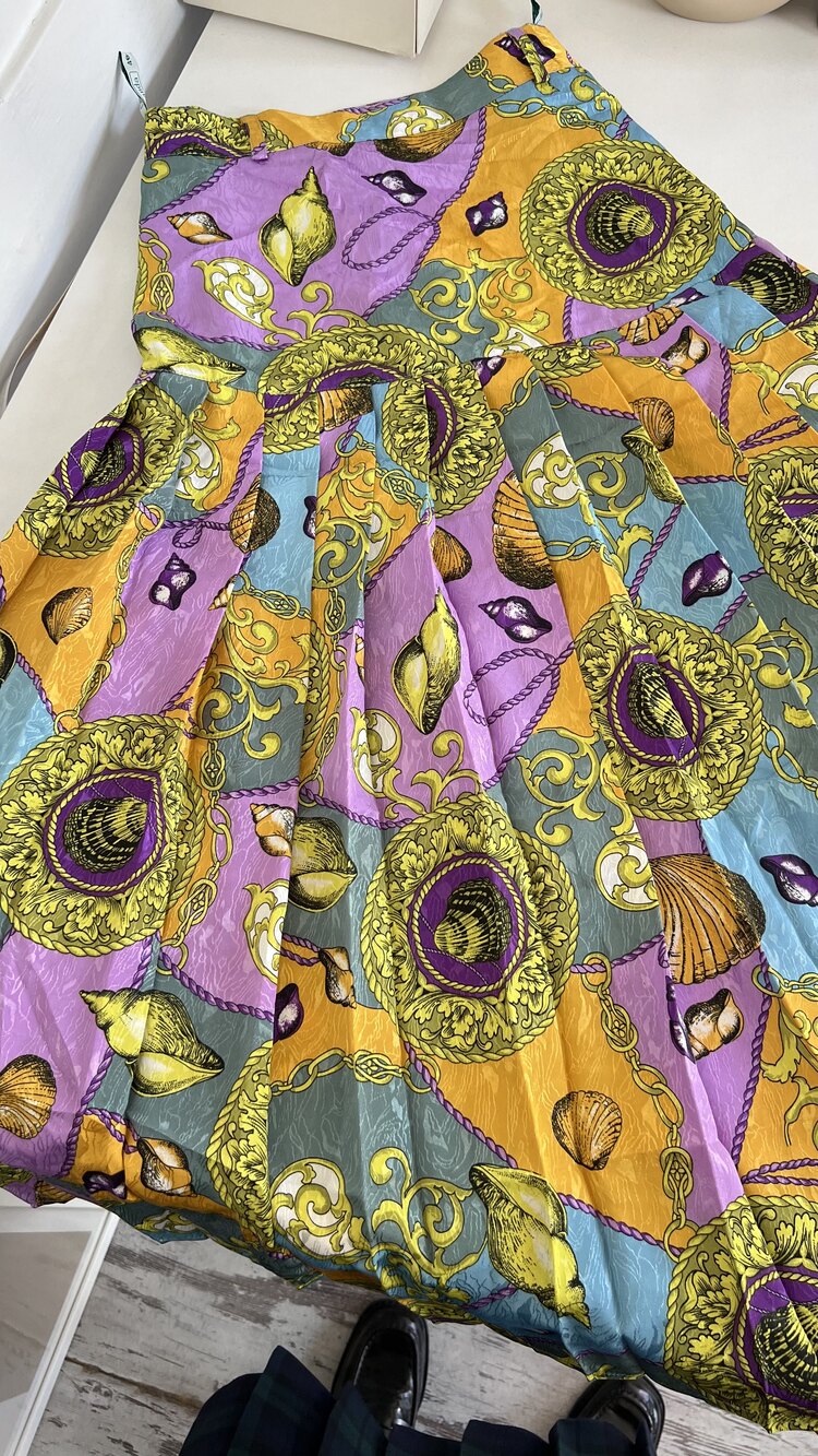 Canda Versace Print Koleksiyonluk Etek