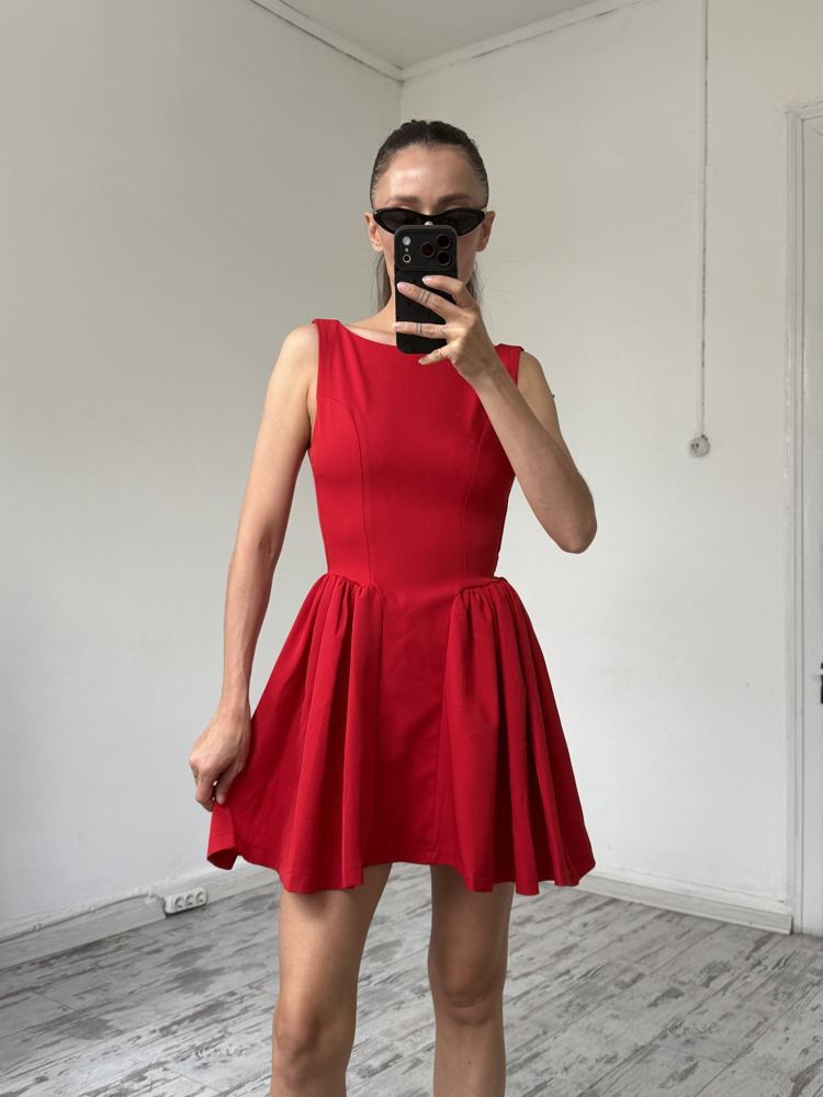 Holly Lolly Sıfır Etiletli Mini Korsaj Görünümlü Elbise