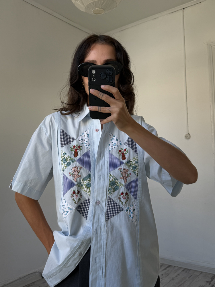 Blue Parrot %100 Cotton Koleksiyonluk Gömlek