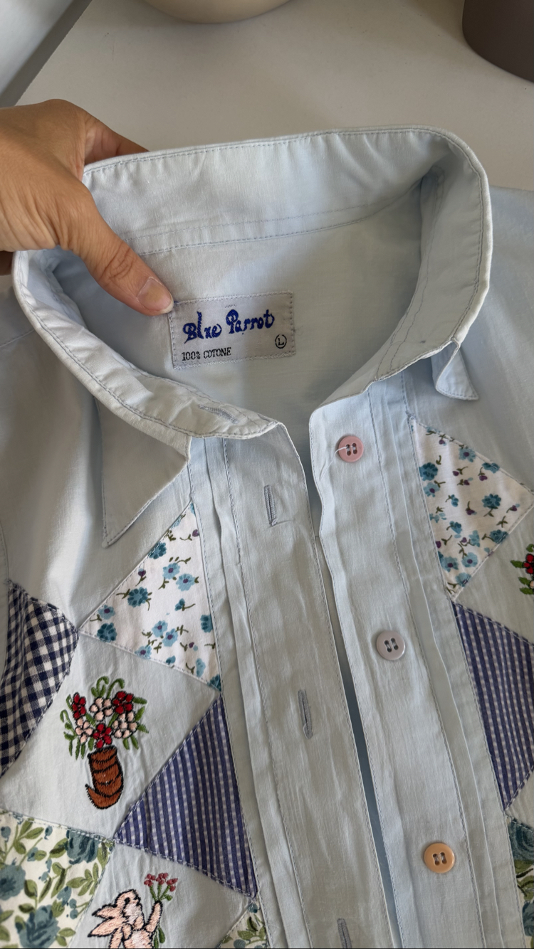 Blue Parrot %100 Cotton Koleksiyonluk Gömlek