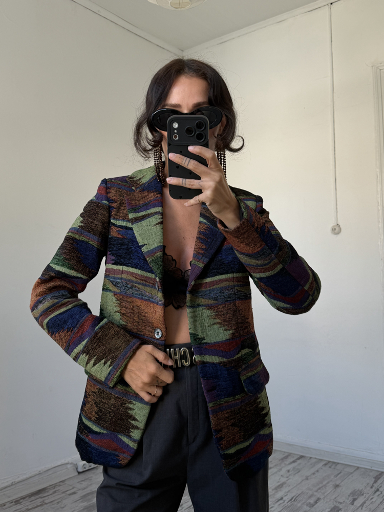 DW Shop Hollanda Menşeili Orj. El Dokuma Exclusive Blazer