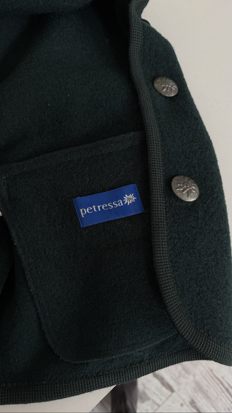 Petressa %100 Yün Çift Dokuma Exclusive Seri Midi Kaban
