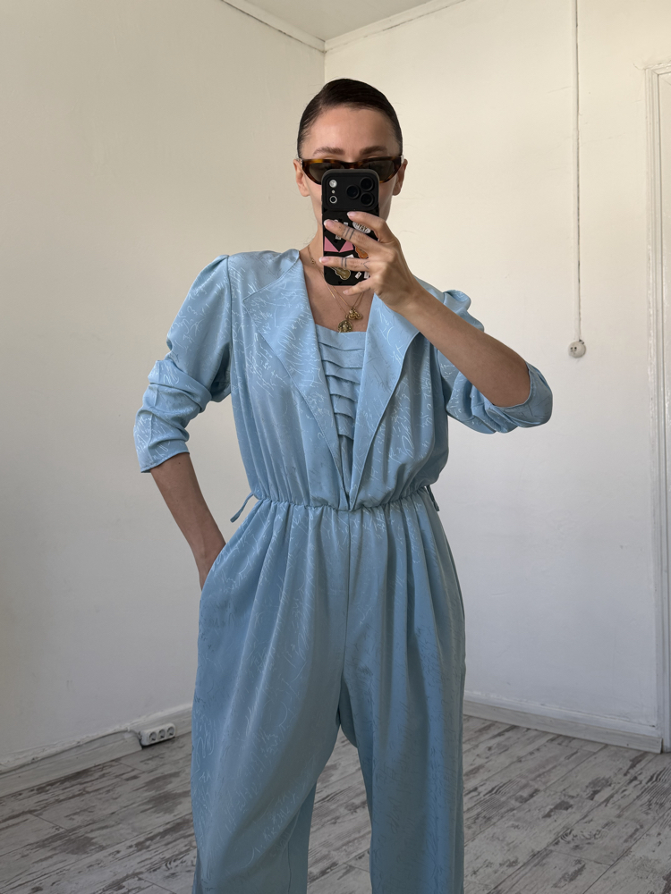 Alman Üretim Jakarlı Exclusive Seri 80s Tulum