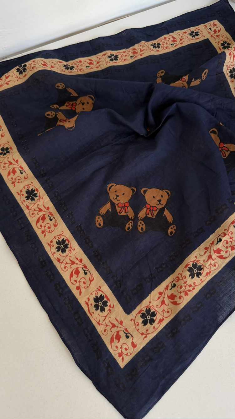 Teddy Bear 90s Alman %100 Cotton Fular