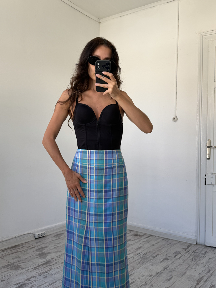 Irina Exclusive Seri Maxi Viscose Cotton Dokuma Maxi Etek