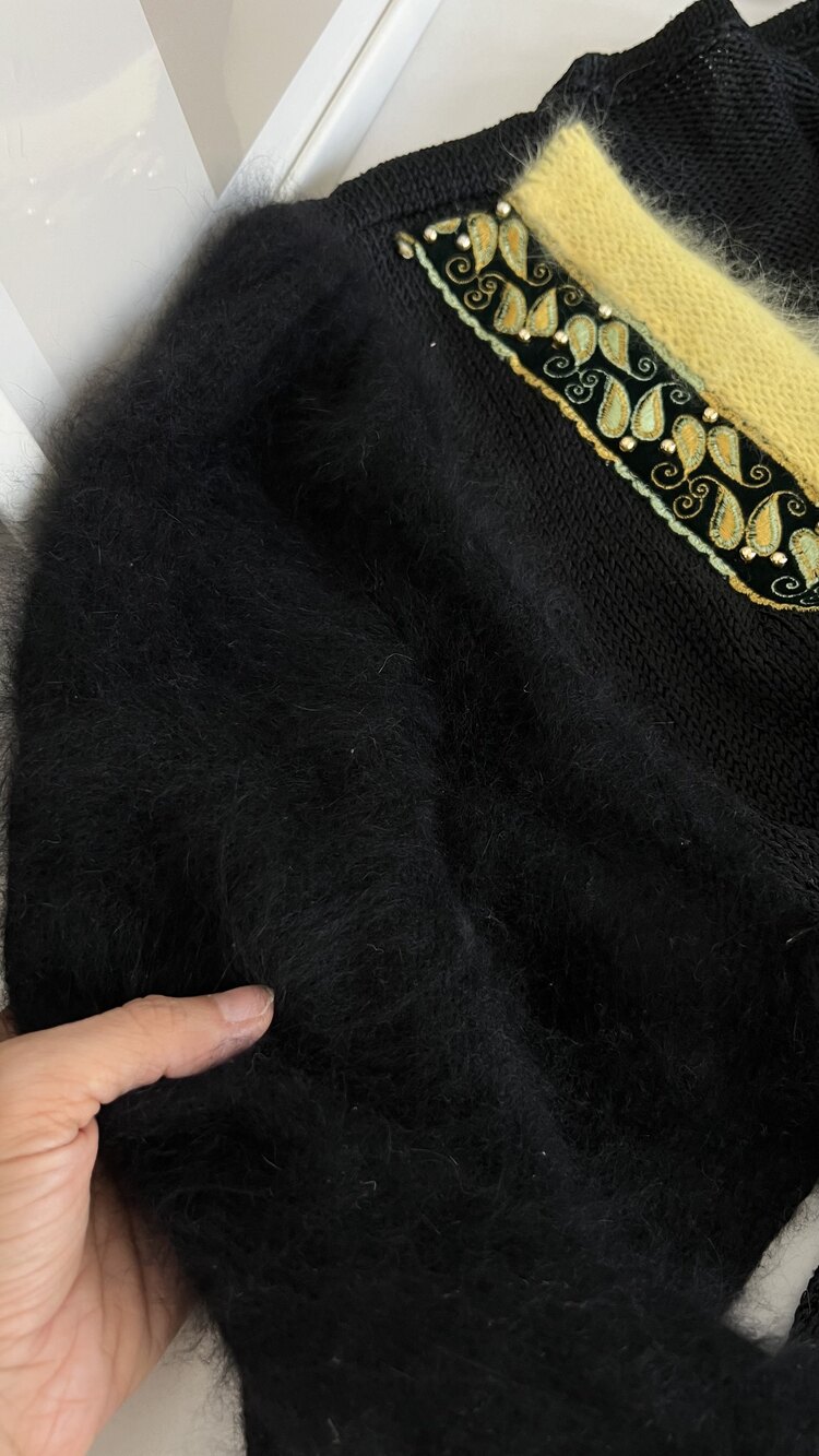 Angora Flosh İşleme Detaylı Alman Seri Premium Maxi Hırka