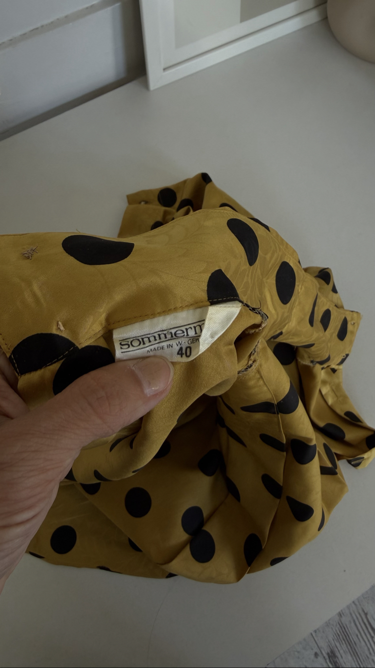 Sommermann Satin Touch Alman Polka Dotted Ceket Gömlek