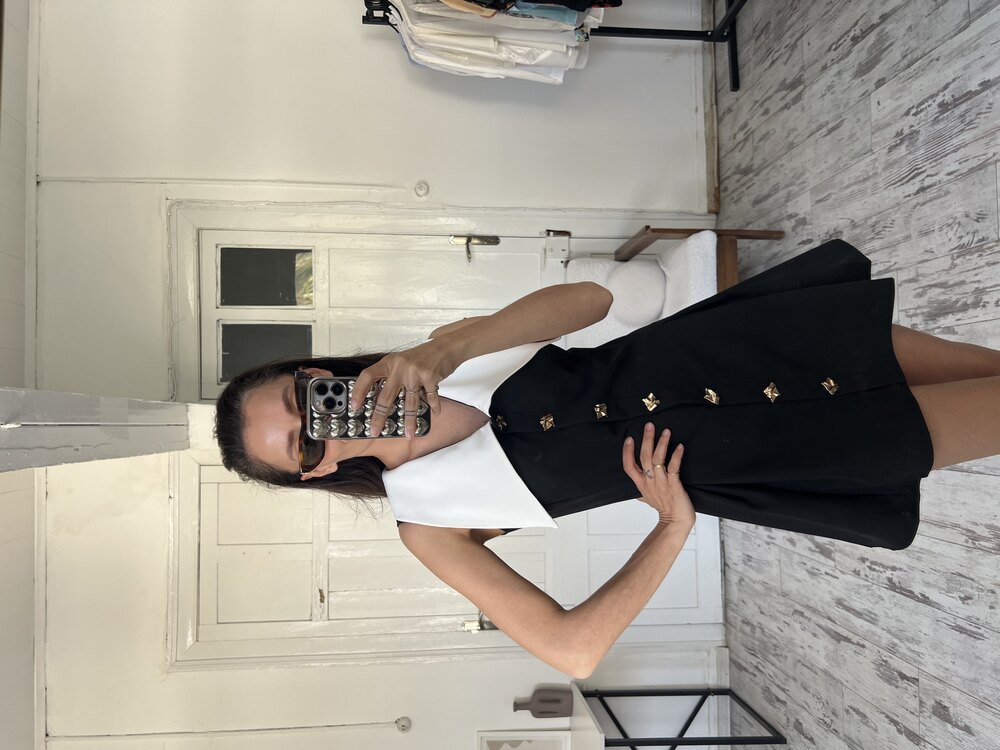 Maxi Yaka Fransız Petit Premium Elbise