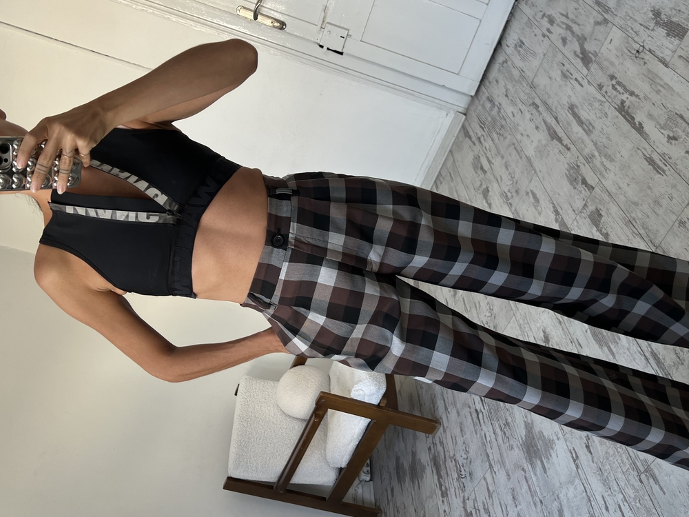 İngiliz Tartan 70s Style Premium Dokuma Pantolon