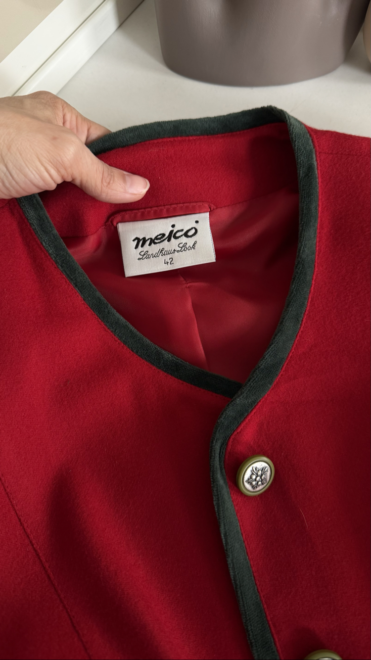 Meico %80 Saf Yün Dokuma Koleksiyonluk Bavyera Ceket
