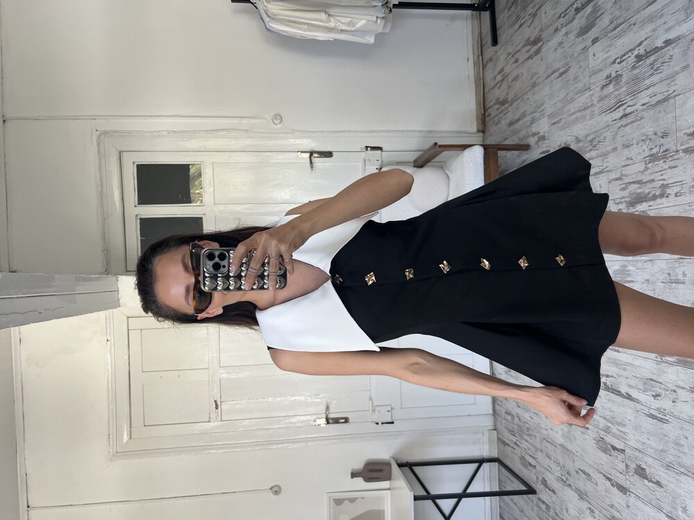 Maxi Yaka Fransız Petit Premium Elbise