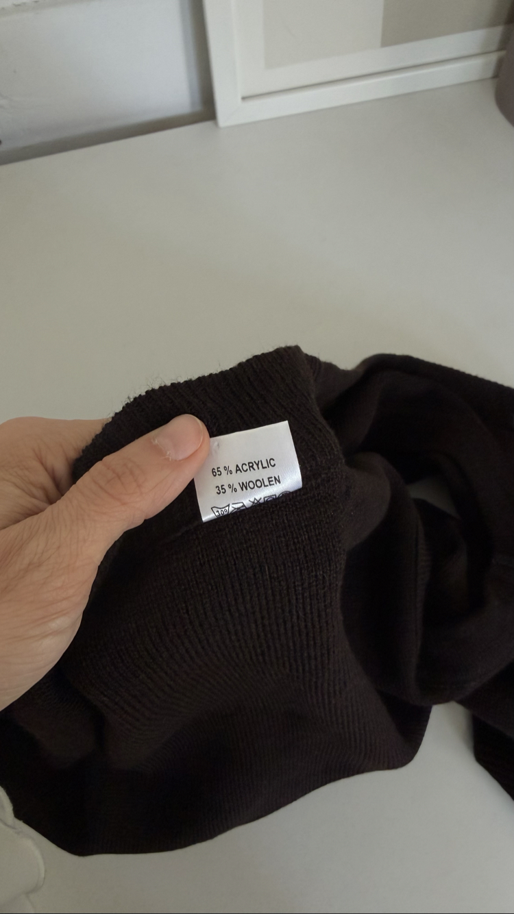 %35 Saf Yün Dokuma Sıfır Ürün Vintage Oversize Yelek