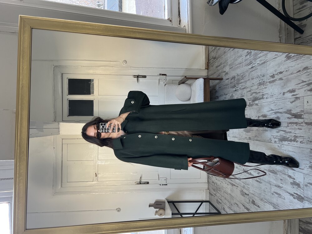 Wool and Cashmere %70 Yün %10 Kaşmir İçerikli Kaşe Kaban
