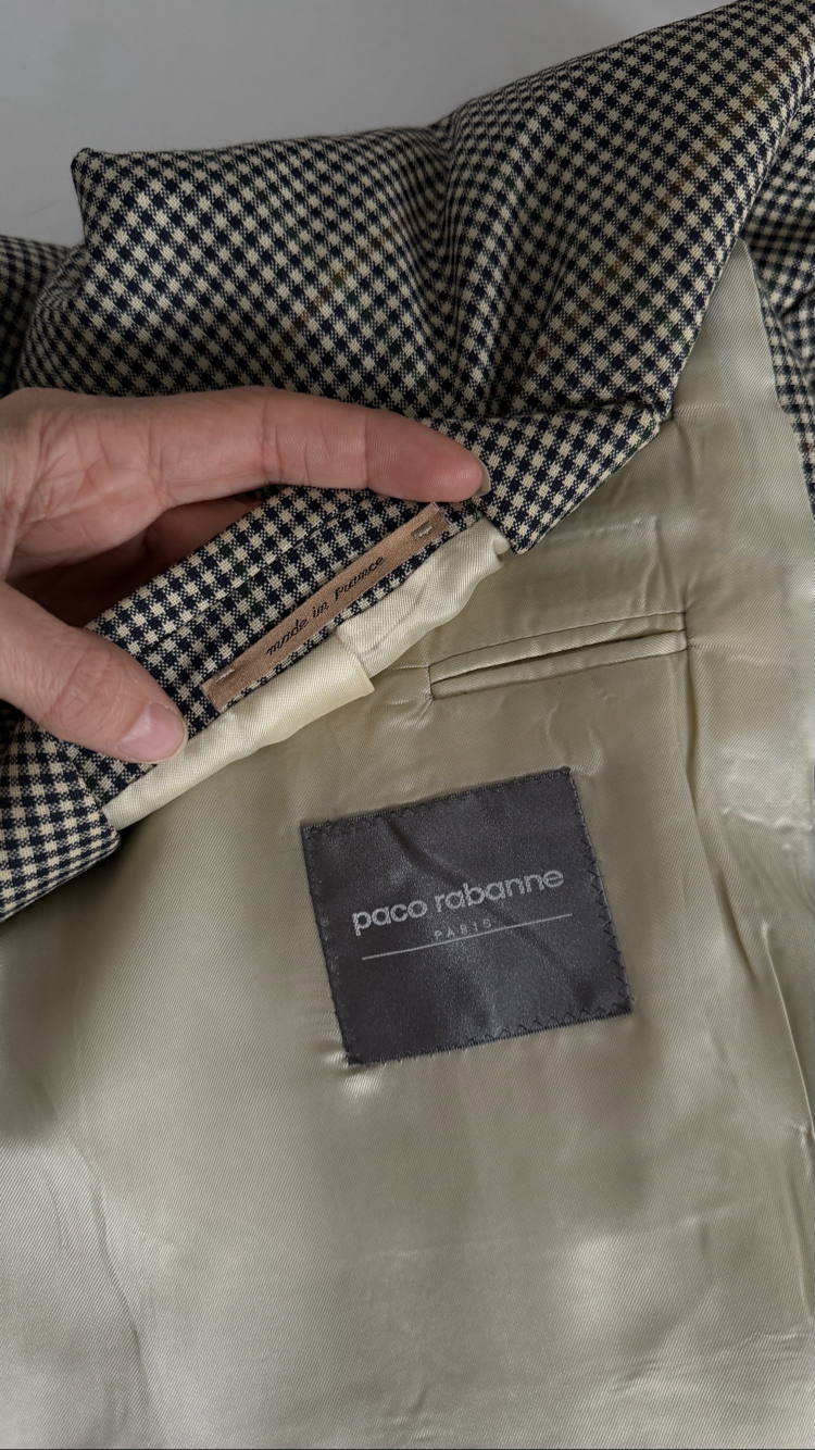 Paco Rabbane Paris %100 Yün Dokuma Exclusive Unisex Blazer