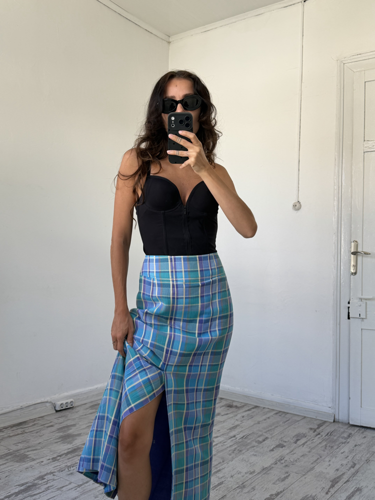 Irina Exclusive Seri Maxi Viscose Cotton Dokuma Maxi Etek
