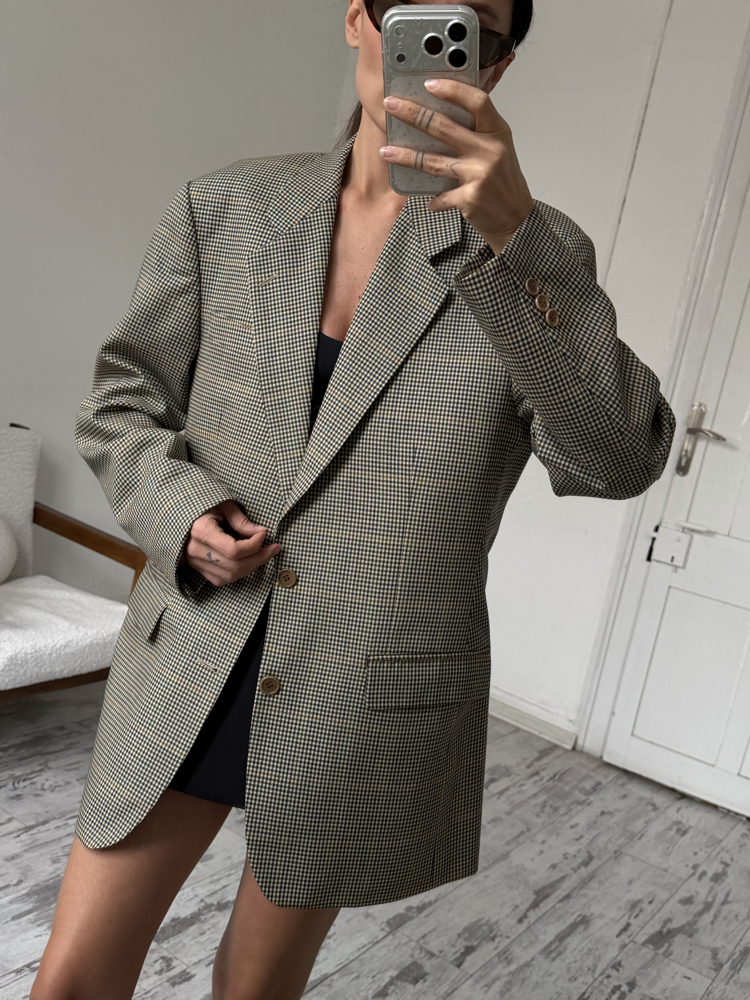 Paco Rabbane Paris %100 Yün Dokuma Exclusive Unisex Blazer