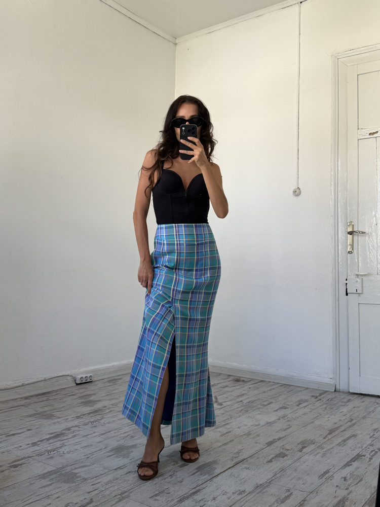 Irina Exclusive Seri Maxi Viscose Cotton Dokuma Maxi Etek