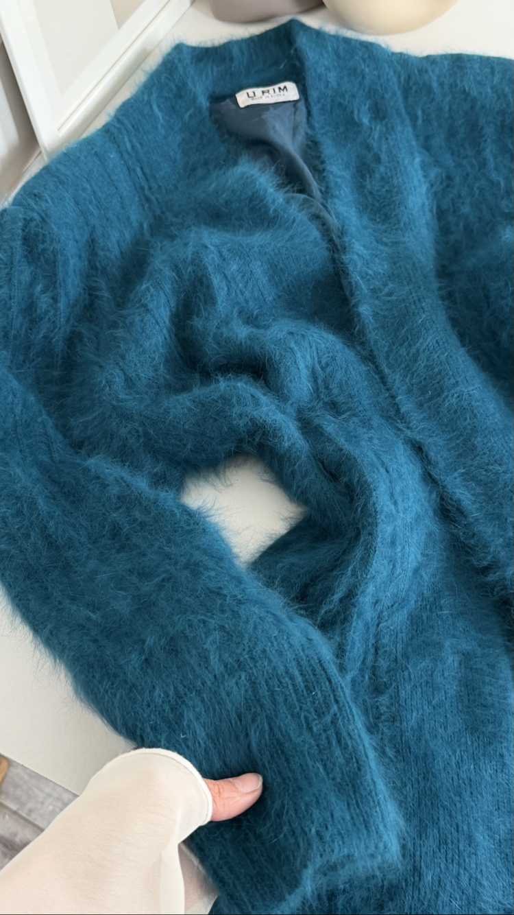 Urim %70 Uzakdoğu Angora (Tavşan Yünü) Premium Hırka