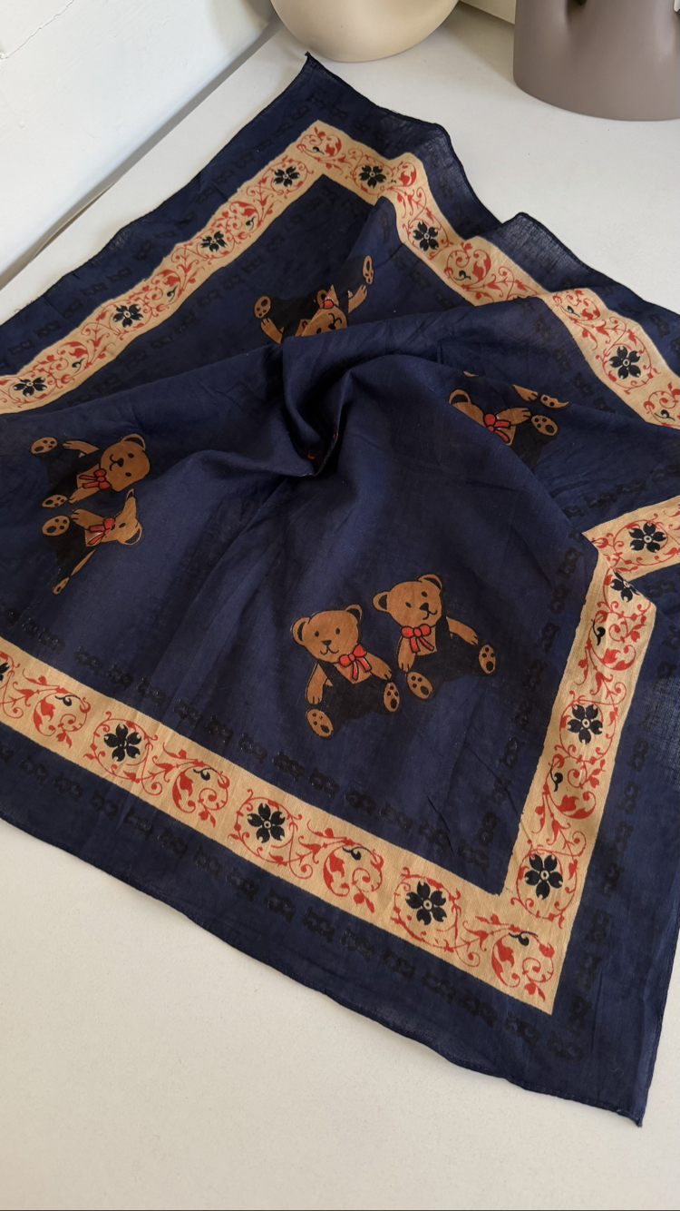 Teddy Bear 90s Alman %100 Cotton Fular