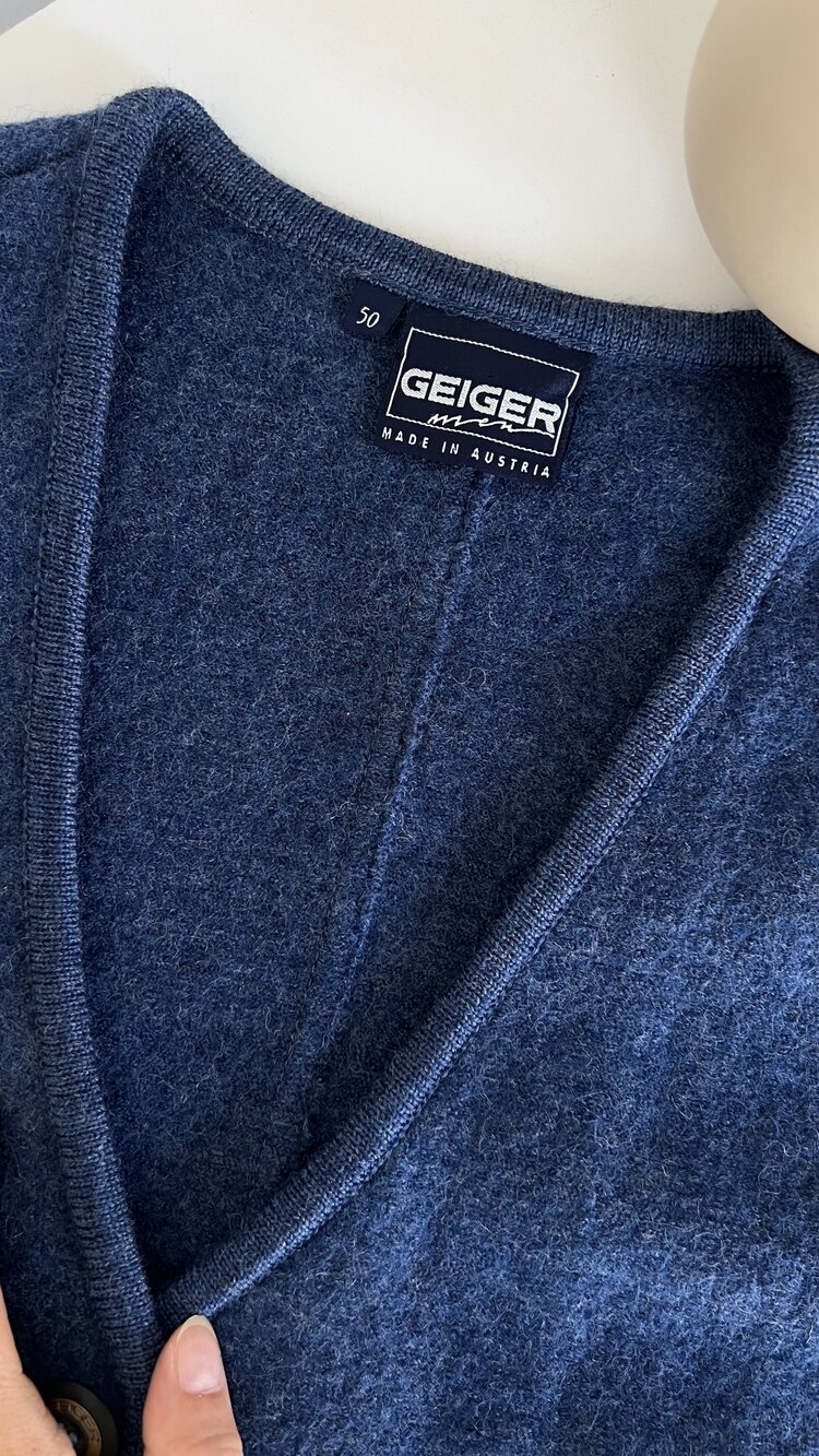 Geiger Orjinal Avusturya Bavyera %100 Yün Premium Yelek